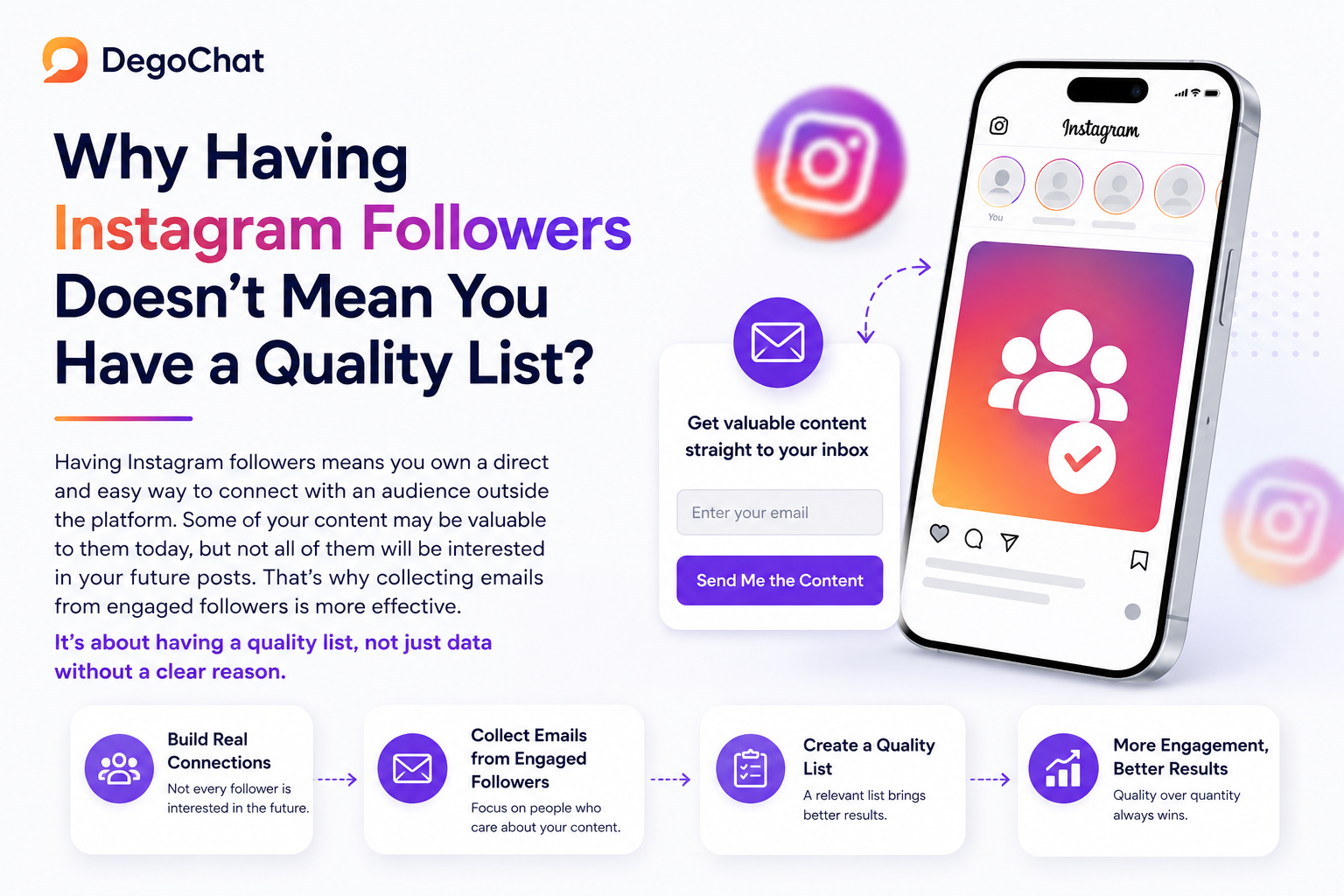 Why having followers isn't enough to build an email list?